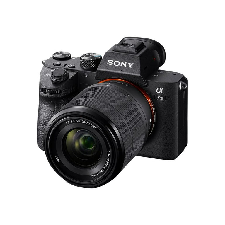 Sony a7 III ILCE-7M3K - Digital camera - mirrorless - 24.2 MP - Full Frame  - 4K / 30 fps FE 28-70mm OSS lens - Wi-Fi, NFC, Bluetooth - black