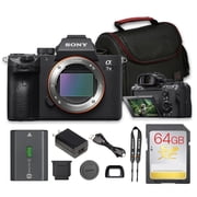 Sony a7 III Mirrorless Camera Body | 24.2MP Full-Frame, 5-Axis IBIS, 10fps Burst, 4K Video + 64GB Card + Bag