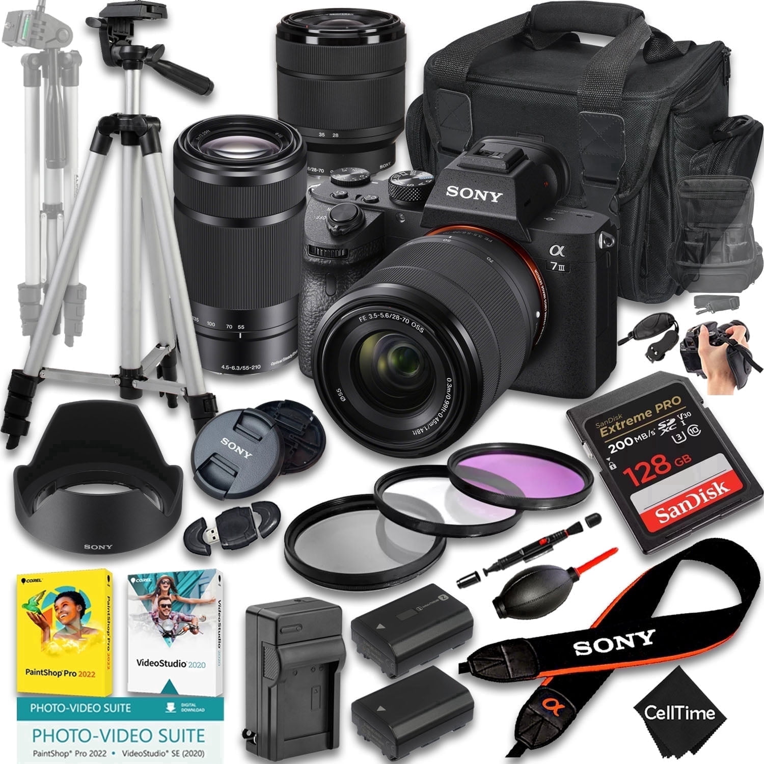 Sony a7 III Mirrorless Camera International Version w/ 28-70mm & 55 ...