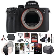 Sony a7 III Mirrorless Camera ILCE7M3/B   Full-Frame E-Mount | 24.2MP Sensor | Dual NP-FZ100 Batteries | 4K Video Recording | LED Light, Software, Tripod & More