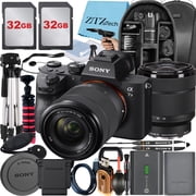Sony a7 III Mirrorless Camera + Sony FE 28-70mm Lens + Backpack + 2 Pack 32GB Memory Card + Tripod + ZeeTech Cloth International Version