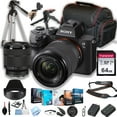 thumbnail image 1 of Sony a7 III Mirrorless Digital Camera with 28-70mm Lens + 64GB Memory + Case+ Steady Grip Pod + Tripod+ Software Pack + More (30pc Bundle) (International Version), 1 of 8