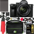 thumbnail image 1 of Sony a7 III Mirrorless Full Frame Camera with 28-70mm Lens ILCE-7M3K/B Pro Photography Bundle Including Lexar SL200 512GB Portable SSD + 64GB Card + Deco Gear Case + Vlogger Tripod & Accessories Kit, 1 of 9