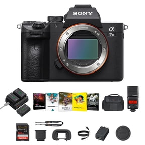 Sony a7 III Mirrorless Full-Frame Digital Black Camera+Corel Software+Flash Kit