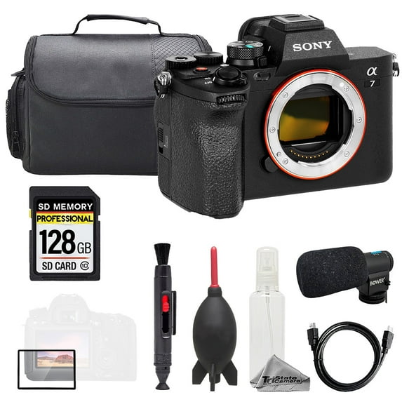 Sony a7 IV (Body) + Mic + 128GB + Bag+ Screen Protector- Basic Kit (International Version)