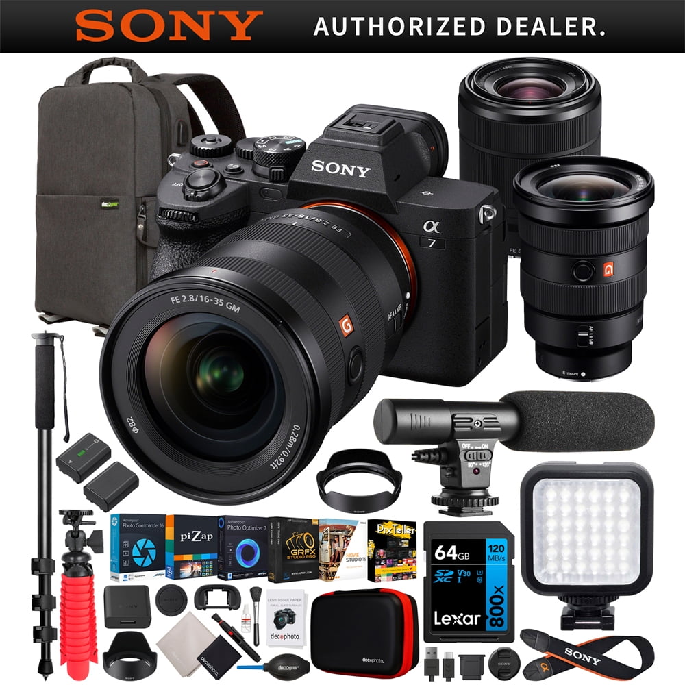 Sony a7 IV Full Frame Mirrorless Camera + 2 Lens Bundle FE 16-35mm