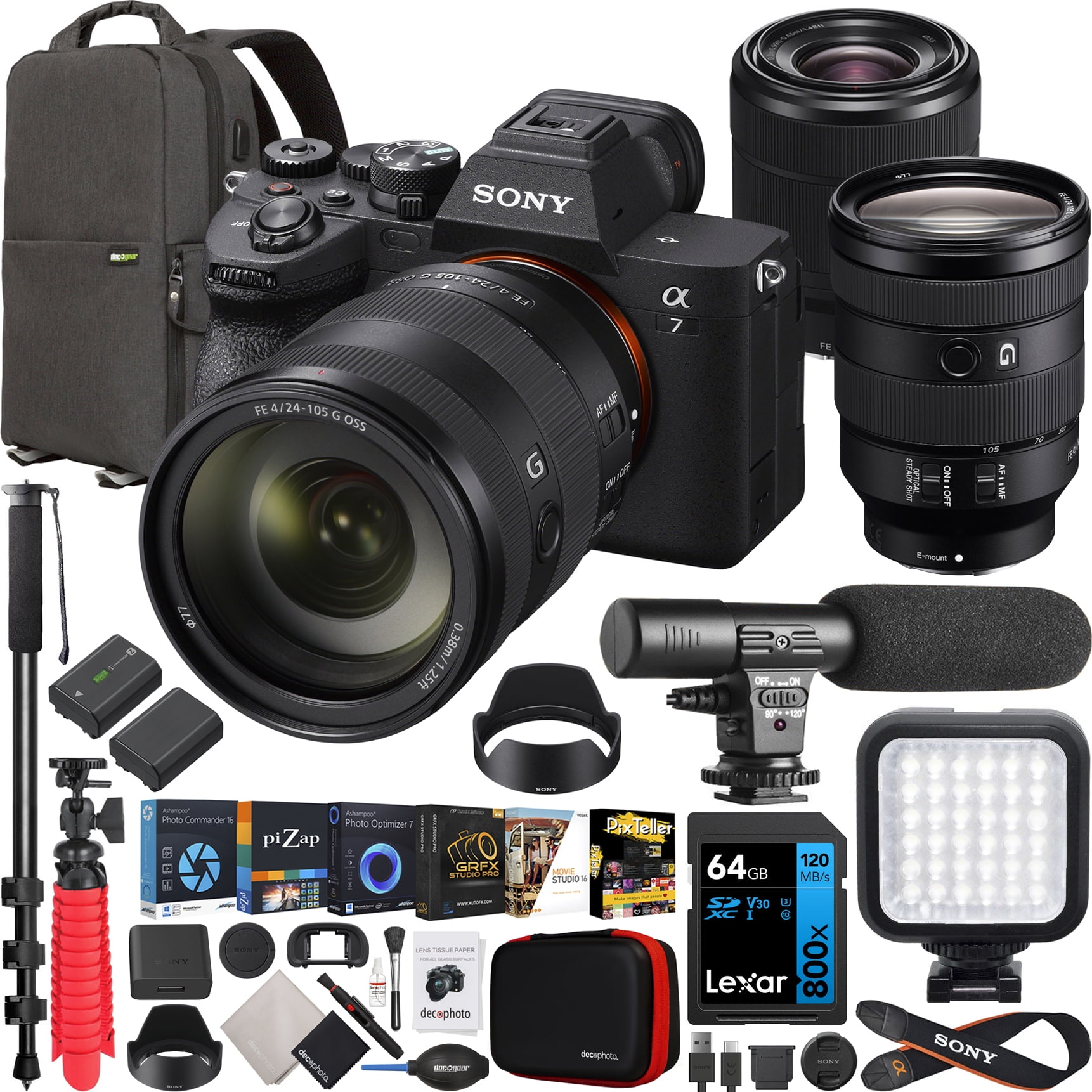 【Chan-Mona】SONY a7iv + FE24-105mmF4G Sony A7 IV Camera and Sony FE 24-105mm F4 G OSS Lens