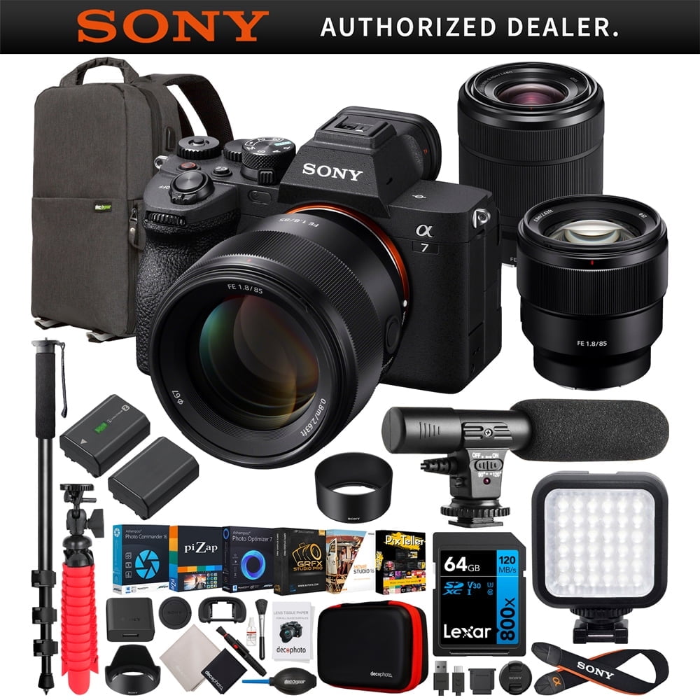 Sony a7 IV Full Frame Mirrorless Camera Body with 2 Lens Kit Sony a7 IV Full Frame Mirrorless Camera Body with 2 Lens Kit