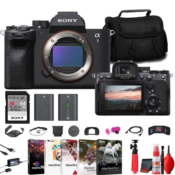 Sony a7 IV Mirrorless Camera (ILCE-7M4/B) Bundle (International Model)