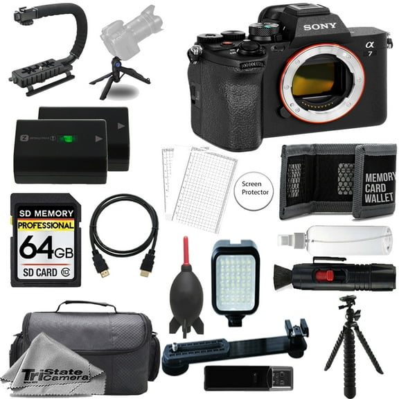 Sony a7 IV Mirrorless Camera + 64GB + Extra Battery+ LED Flash- ULTIMATE Kit (International Version)