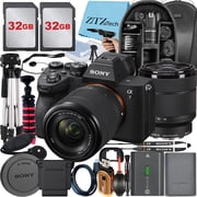 Sony a7 IV Mirrorless Camera + Sony FE 28-70mm + Tripod + 2 Pack 32GB Memory Card + Backpack + ZeeTech Accessory Bundle (International Version)