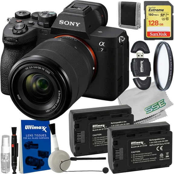 Sony a7 IV Mirrorless Camera with 28-70mm Lens - 10PC Accessory Bundle