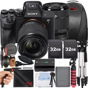 Sony a7 IV Mirrorless Camera with FE 28-70mm Lens + 2 Pack 32GB Memory Card + Tripod + SV Premium Accessory Bundle International Version