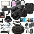 thumbnail image 1 of Sony a7 IV Mirrorless Digital Camera with 28-70mm Lens,+ LED Always on Light + 64GB Extreem Speed Memory, Filters, Case, Tripod + More 38PC Bundle Kit (International Version), 1 of 8