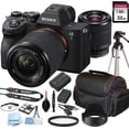 thumbnail image 1 of Sony a7 IV Mirrorless Digital Camera with 28-70mm Lens, 32GB Card, Tripod, Case, and More 21pc Bundle (International Version), 1 of 8
