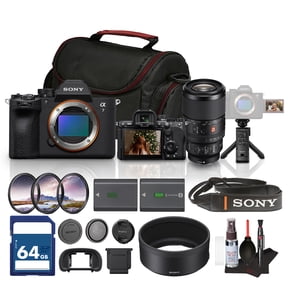 Sony a7 V Mirrorless Camera | Full-Frame E-Mount with Advanced AF, High-Speed Performance & 4K Video | For Photography & Hybrid Creators + Sony FE 100mm f/2.8 Macro GM Lens + GP-VPT2BT Grip + More
