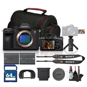 Sony a7 V Mirrorless Camera | Full-Frame E-Mount Camera with Advanced AF, High-Speed Performance & 4K Video | For Photography, Video & Hybrid Creators (ILCE-7M5/B) + GP-VPT2BT Grip + 64GB Card + More