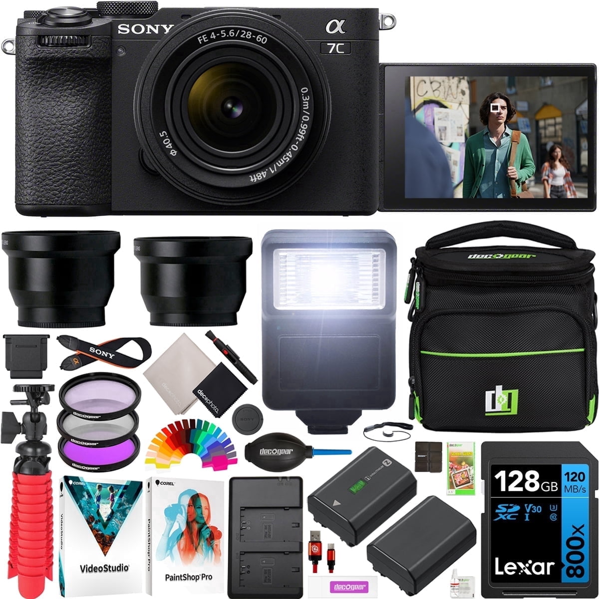 Sony a7C II Full Frame Mirrorless Camera Body with 28-60mm Lens Black ...