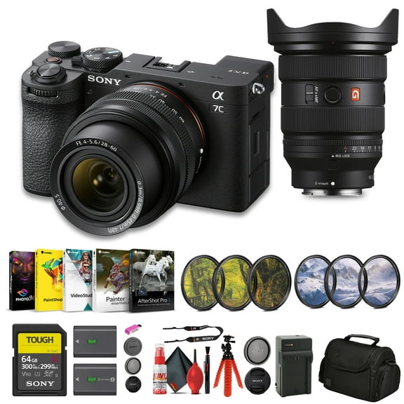 Sony a7C II Mirrorless Camera with 28-60mm Lens + Sony FE 16-35mm (International Model)