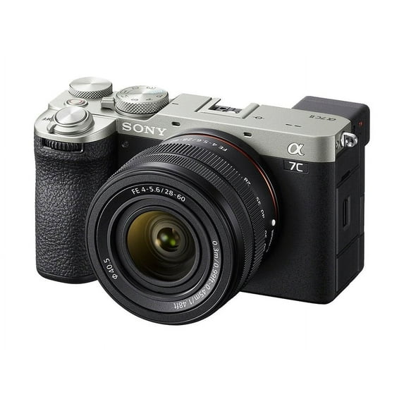 Sony a7C ILCE7CM2L - Digital camera - mirrorless - 33.0 MP - Full Frame - 4K / 60 fps - 2.1x optical zoom 28-60mm lens - Wi-Fi, Bluetooth - silver