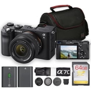 Sony a7C Mirrorless Camera 28-60mm Lens Bundle Black | 24.2MP Full-Frame | 5-Axis Stabilization