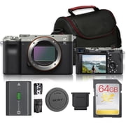 Sony a7C Mirrorless Camera Silver | 24.2MP Full-Frame, 5-Axis IBIS, Eye AF, 4K