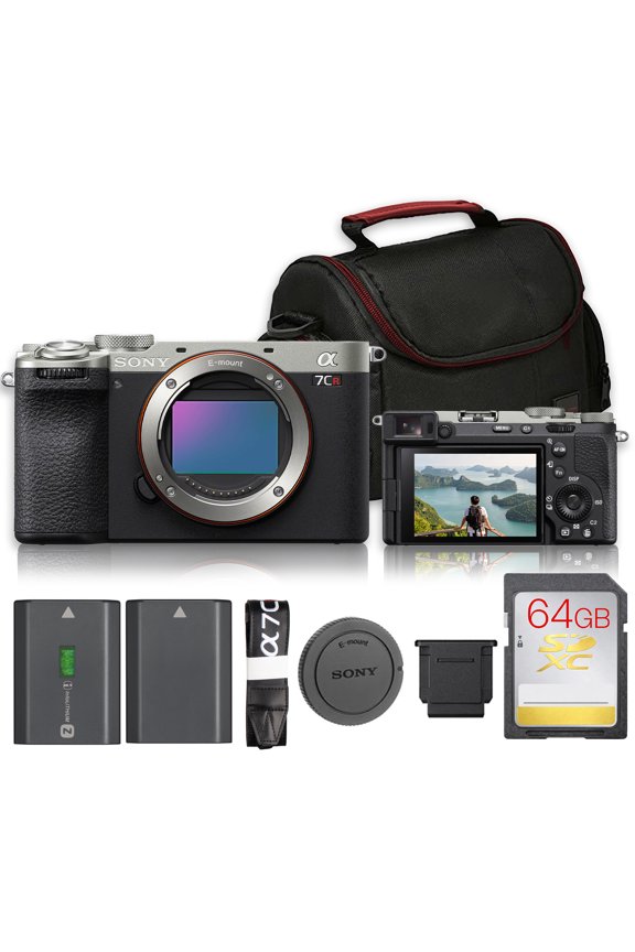 a7CR Mirrorless Camera (Silver) | 61MP Full-Frame, 5-Axis IBIS, AI AF, 4K