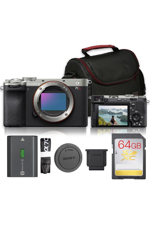 a7CR Mirrorless Camera (Silver) | 61MP Full-Frame, 5-Axis IBIS, AI AF, 4K