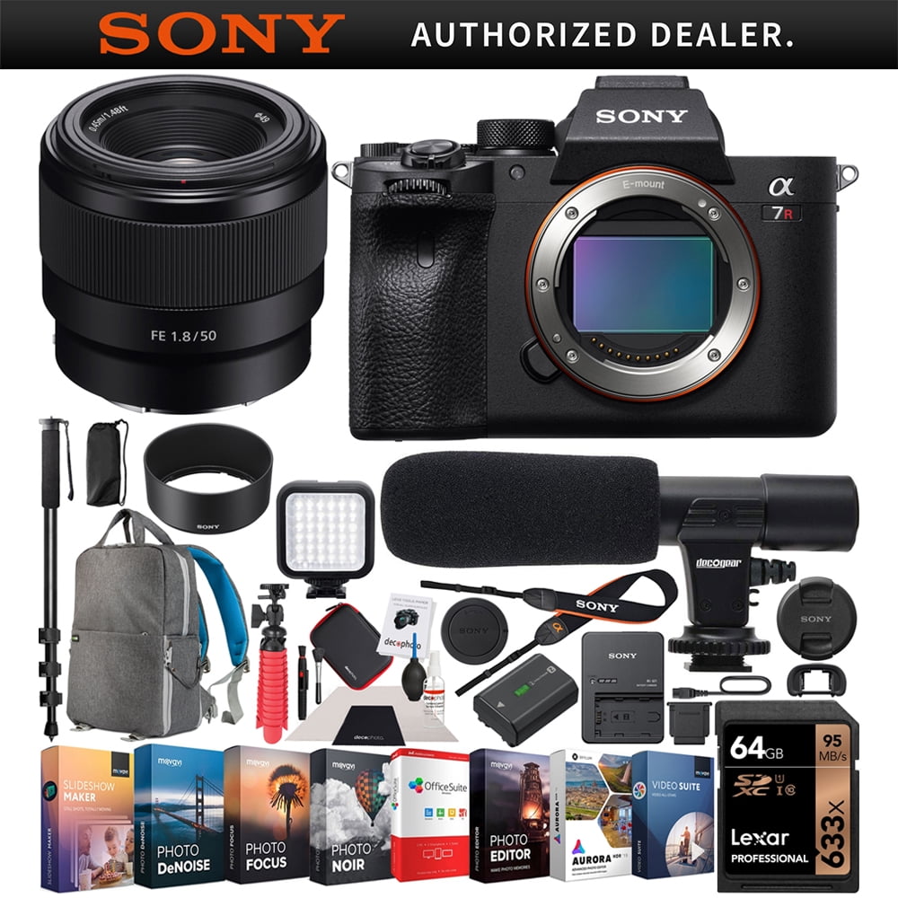 Sony a7R IV Full-Frame Mirrorless Camera Body + Sony FE 50mm F1.8 