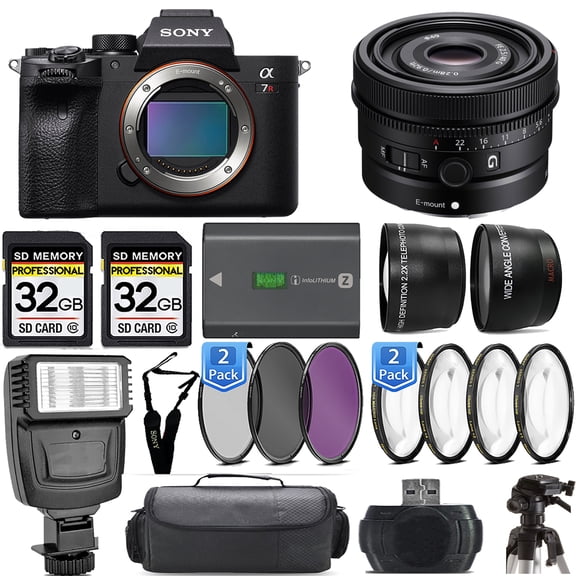 Sony a7R IVA Mirrorless Camera+40mm f/2.5 G Lens +Flash- Kit (International Version)