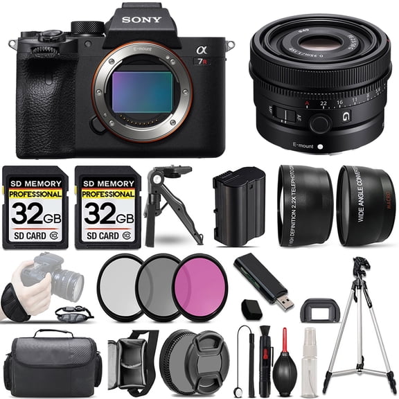 Sony a7R IVA Mirrorless Camera+50mm Lens +3 PC Filter +64GB (International Version)