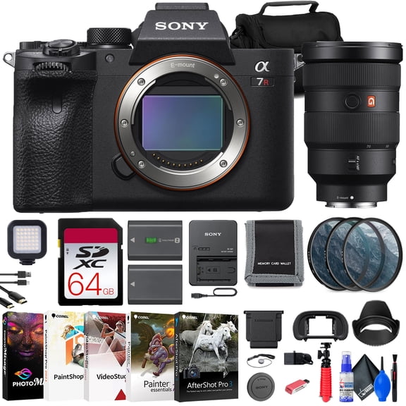 Sony a7R IVA Mirrorless Camera with Sony FE 24-105mm Lens, 61MP Full-Frame Bundle + 64GB Card (International Model)