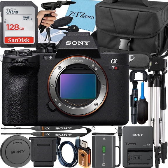 Sony a7R V Mirrorless Camera + Case + 128GB Memory Card + Tripod + ZeeTech Accessory Bundle (International Version)