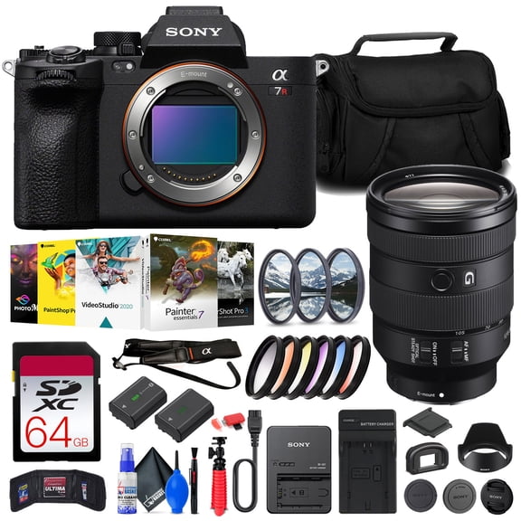 Sony a7R V Mirrorless Camera with Sony FE 24-105mm Lens Bundle (International Model)