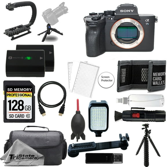 Sony a7S III Mirrorless Camera (Body) + 128GB + Extra Battery+ LED Flash- ULTIMATE Kit