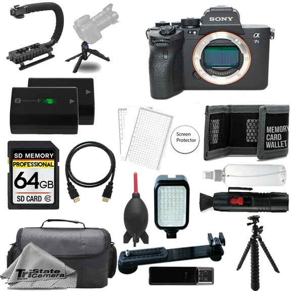 Sony a7S III Mirrorless Camera (Body) + 64GB + Extra Battery+ LED Flash- ULTIMATE Kit