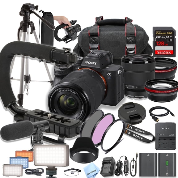 Sony a7S III Mirrorless Camera with 28-70mm + 128GB Extreme SD Card and More-(International Model)