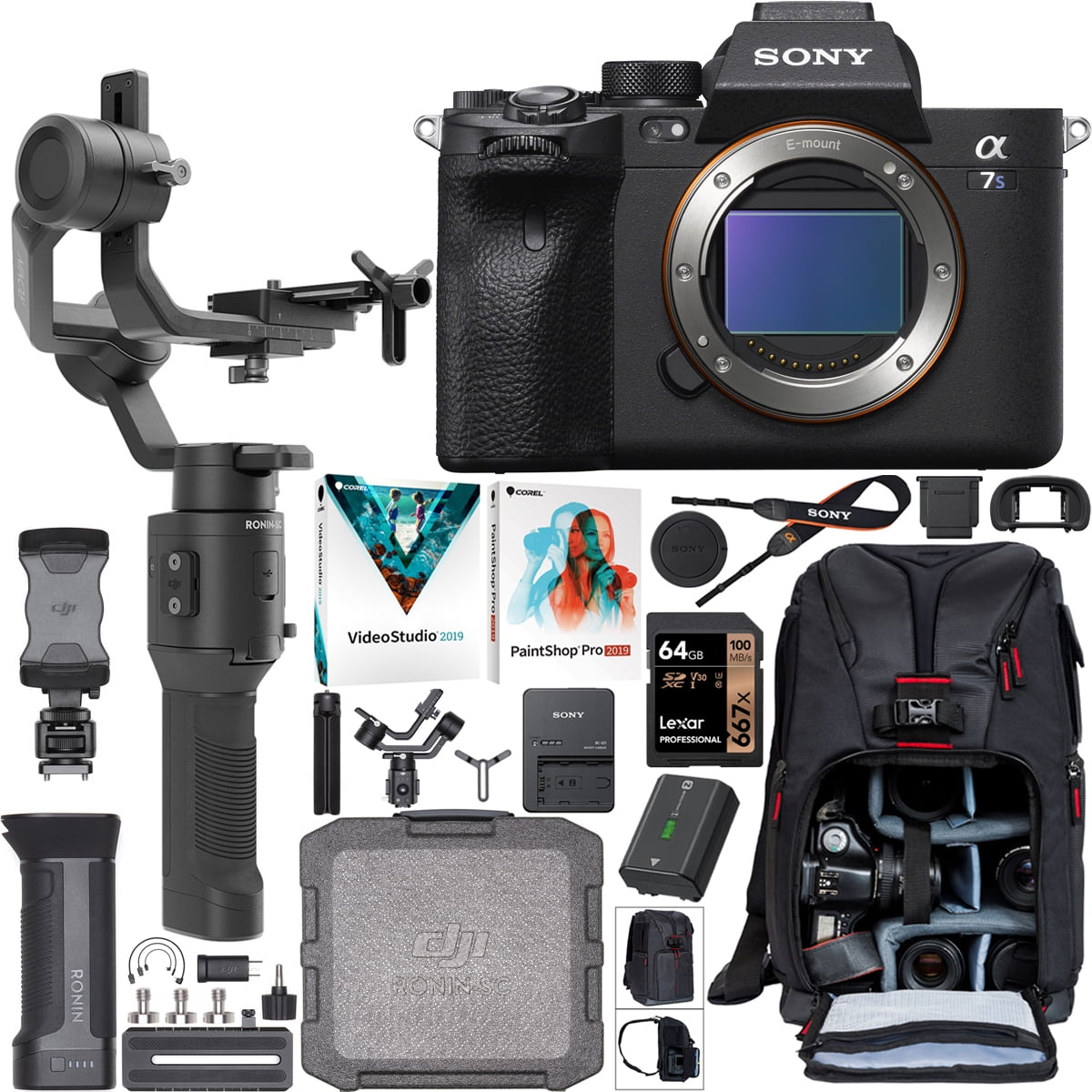 Sony a7s III ILCE7SM3/B Mirrorless Digital Camera Filmmaker's Kit with