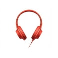 thumbnail image 1 of Sony h.ear on MDR-100AAP - Headphones with mic - full size - wired - 3.5 mm jack - cinnabar red, 1 of 6