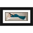 thumbnail image 1 of Sonya, Duval 18x9 Black Ornate Wood Framed with Double Matting Museum Art Print Titled - White Piano Lady, 1 of 4