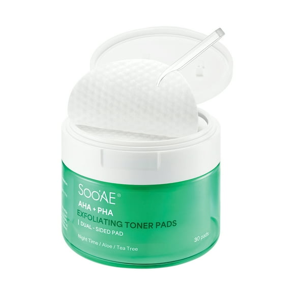 Soo'AE AHA + PHA Exfoliating Toner Pads (30 Counts)