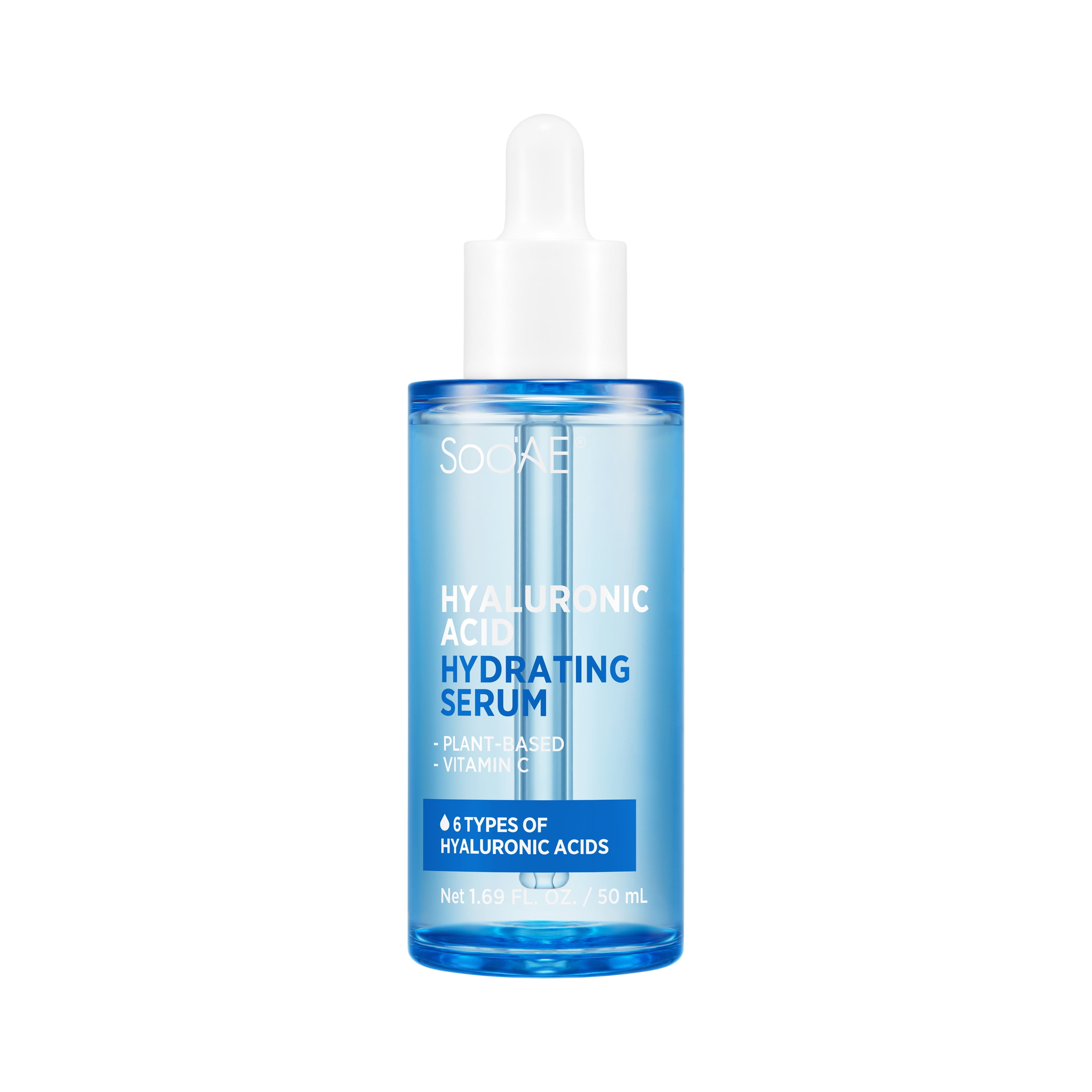 Soo'AE Hyaluronic Acid Hydrating Serum, 6 Types of Hyaluronic Acids, with Niacinamide, 1.69 fl.oz