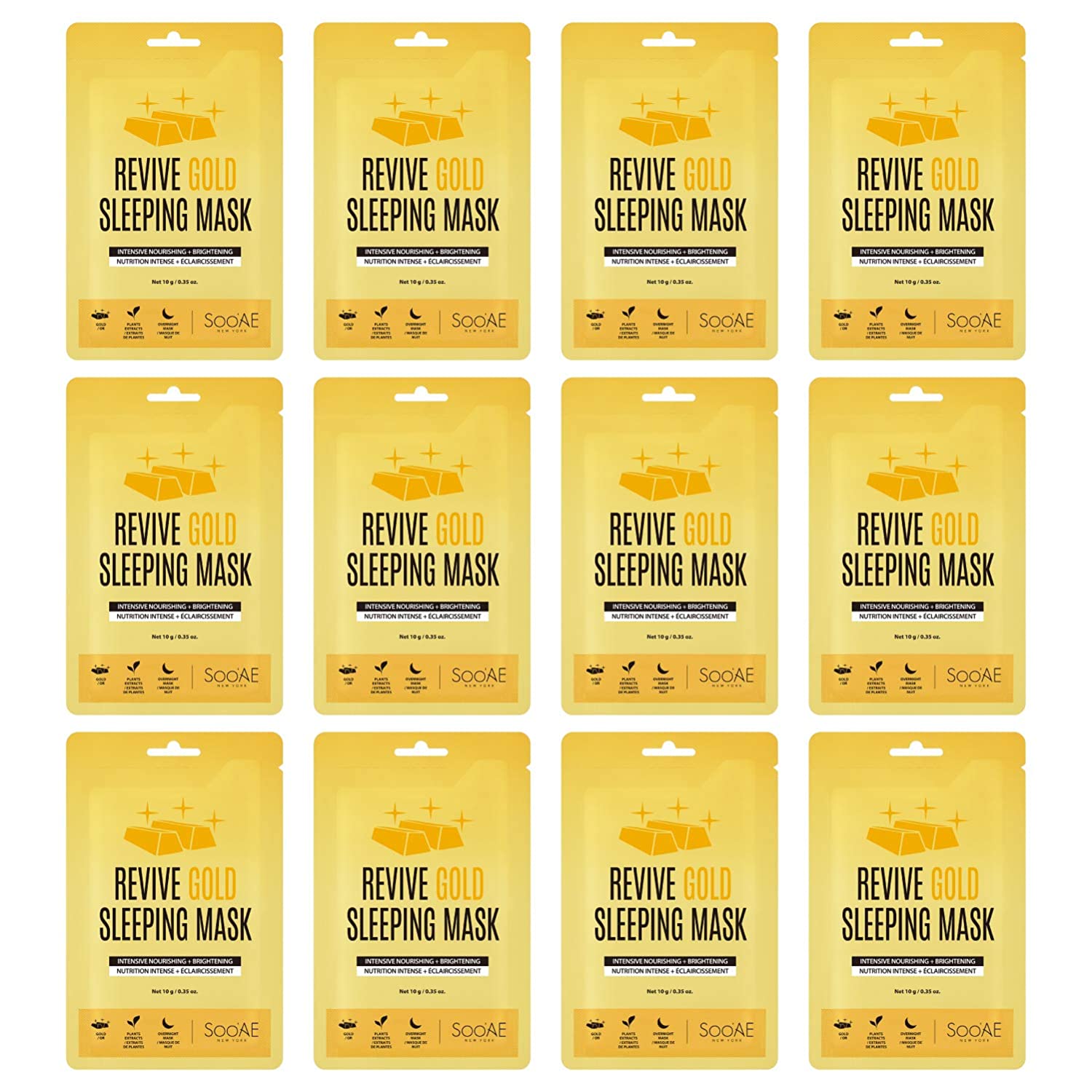 Soo'AE Revive Gold Sleeping Mask - 0.35 oz Overnight Hydration ...