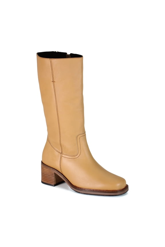 True Women's Soo Thing Leather Mid-Calf Summer Boot (Yellow, 7)