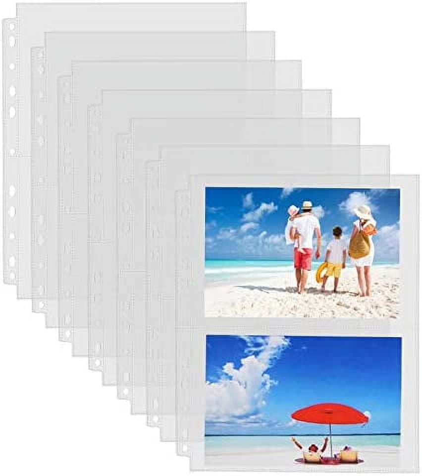  30 Pack 3.5x5 Photo Album Refill Pages for 3 Ring  Binder,Ultra-Clear Photo Sleeves Holding 240 Pictures, Double-Sided 4  Pocket Photo Pages,Top Loading Photo Sheet Protector for Photos and  Postcards : Home