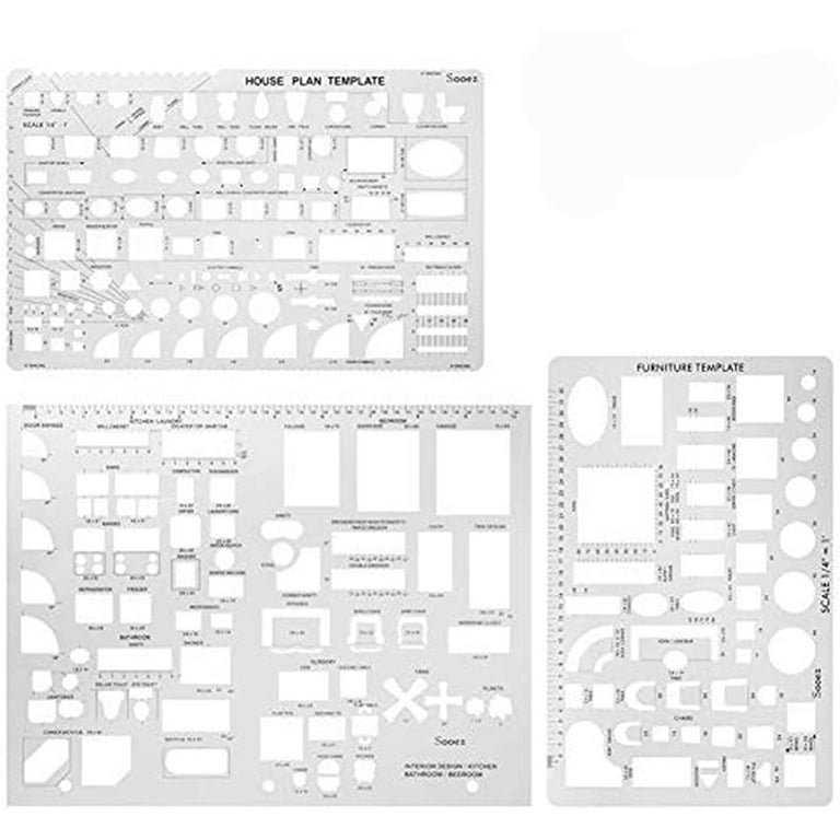 Drafting Templates, Drawing Templates, Architectural Templates -  EngineerSupply