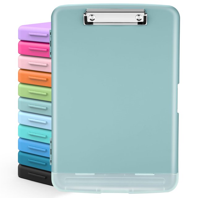 Sooez Clip Boards 8.5x11 with Storage, High Capacity Storage Clipboard
