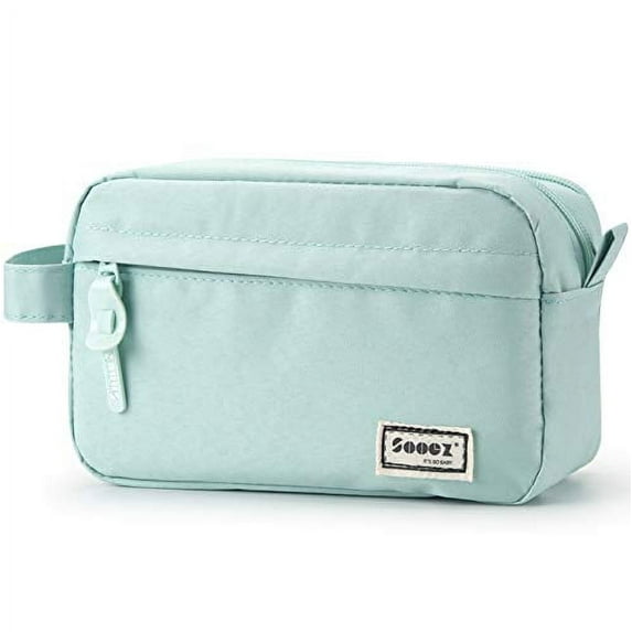 Sooez Portable Polyester Pencil Case, Mint Green