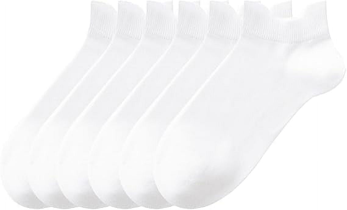 Sookeceks 6 Pair Ankle Socks for Women, Cushioned Low Cut Socks Womens Casual Socks With Heel Tab Size 5-13