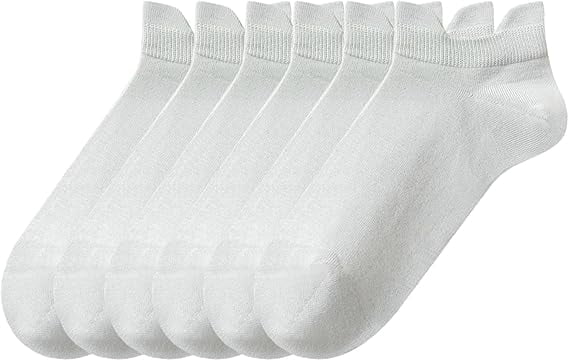 Sookeceks 6 Pair Ankle Socks for Women, Cushioned Low Cut Socks Womens Casual Socks With Heel Tab Size 5-14